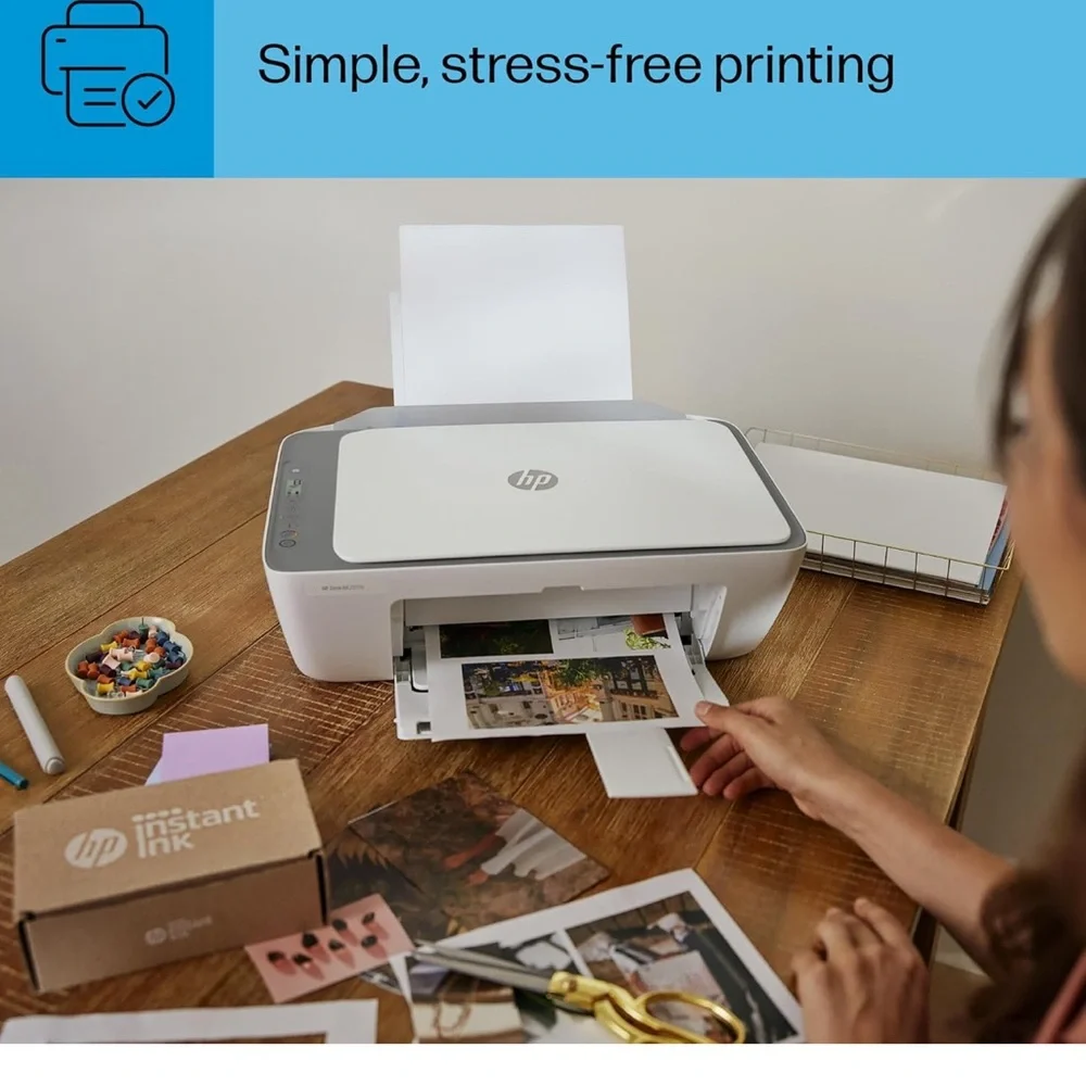 HP DeskJet 2855e Wireless All-in-One Color Inkjet Printer, Scanner, Copier